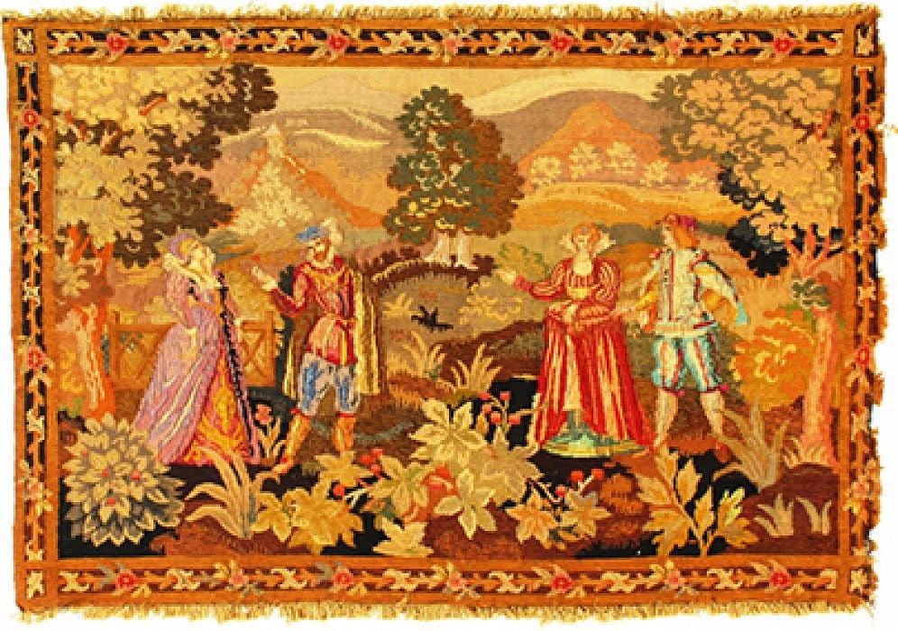 Antique French Floral 3'4" x 5': Antique French Floral 3'4" x 5' - circa 1880, French, Hand-Knotted, Lamb's Wool, 300 -D03169- 862.This item is part of our fine auction collection which includes many fine home accessories including