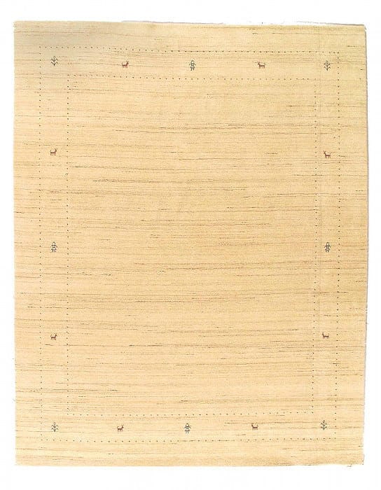 Beige Color Fine Hand knotted Gabbeh Rug 8'x 10': Beige Color Fine Hand knotted Gabbeh Rug 8'x 10' - NEW, Gabbeh, Hand-Knotted, Lamb's Wool, 300 -D15157- 862.This item is part of our fine auction collection which includes many fine home accessories i