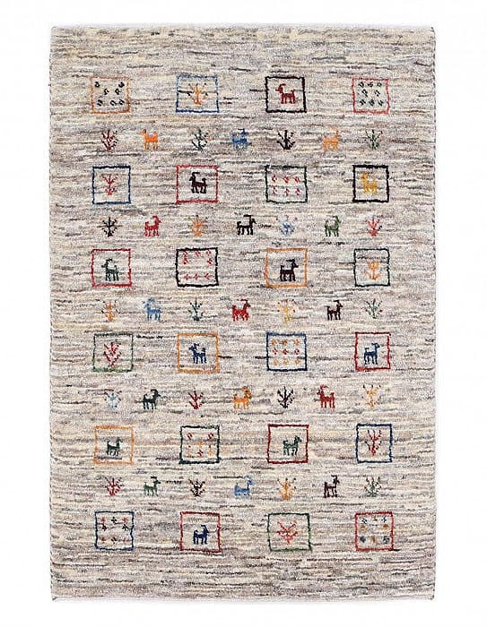 Fine Hand knotted persian Gabbeh 2'X 3'1": Fine Hand knotted persian Gabbeh 2'X 3'1" - NEW, Gabbeh, Hand-Knotted, Lamb's Wool, 300 -D13759- 862.This item is part of our fine auction collection which includes many fine home accessories includin