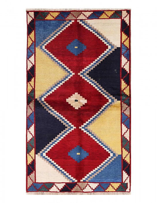 Fine Hand knotted Persian Gabbeh 3'6"X 6' (1 of 3)