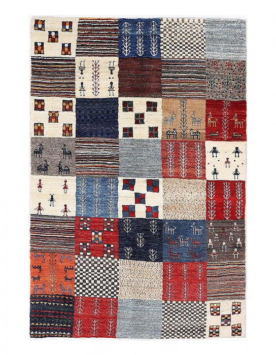 Fine Hand knotted Persain Gabbeh 3'6'' X 5'4'' (1 of 4)