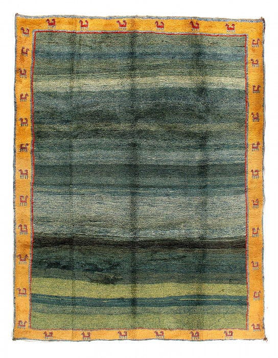 Fine Hand Knotted Persian gabbeh 8'6"x 10'9": Fine Hand Knotted Persian gabbeh 8'6"x 10'9" - CIRCA 1960, Gabbeh, Hand-Knotted, Lamb's Wool, 300 -19193- 862.This item is part of our fine auction collection which includes many fine home accessories