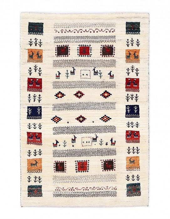 Fine Hand knotted Persian Gabbeh 2'1"X 3'2": Fine Hand knotted Persian Gabbeh 2'1"X 3'2" - NEW, Gabbeh, Hand-Knotted, Lamb's Wool, 300 -D13767- 862.This item is part of our fine auction collection which includes many fine home accessories includ