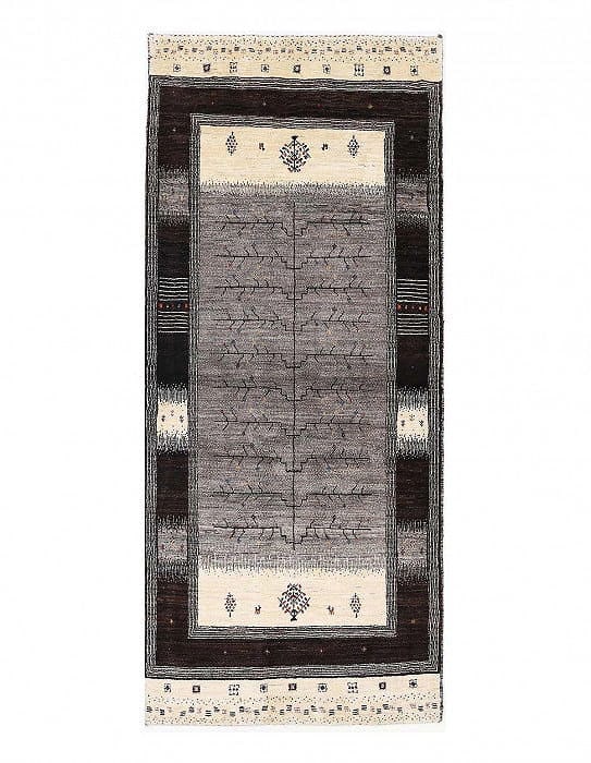 Fine Hand Knotted Persian Gabbeh Runner 3' X 7'2'': Fine Hand Knotted Persian Gabbeh Runner 3' X 7'2'' - New, Gabbeh, Hand-Knotted, Lamb's Wool, 300 -D13933- 862.This item is part of our fine auction collection which includes many fine home accessories