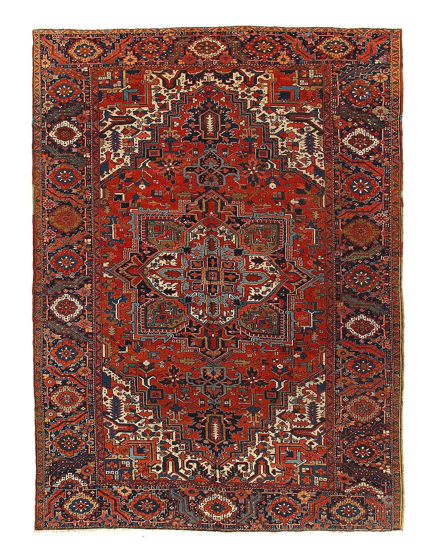 Persian Antique Heriz Rug 8'1'' X 11'1'' (1 of 3)