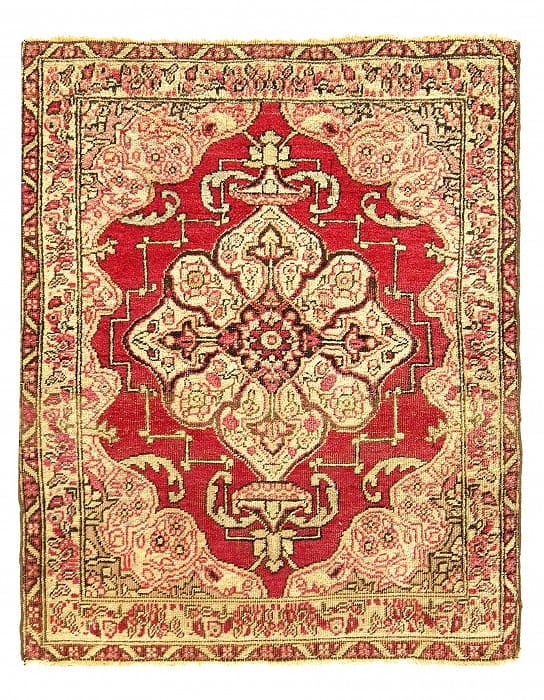 Fine Hand Knotted Persian Antique Kermanshah 1'7'' X 1'11'': Fine Hand Knotted Persian Antique Kermanshah 1'7'' X 1'11'' - Circa 1900, Kermanshah, Hand-Knotted, Lamb's Wool, 300 -D12081- 862.This item is part of our fine auction collection which includes many f