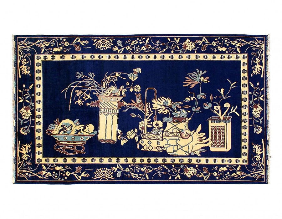 Fine Hand knotted Khotan design 5'9" X 9'8": Fine Hand knotted Khotan design 5'9" X 9'8" - NEW, Khotan, Hand-Knotted, Lamb's Wool, 300 -D14161- 862.This item is part of our fine auction collection which includes many fine home accessories includ