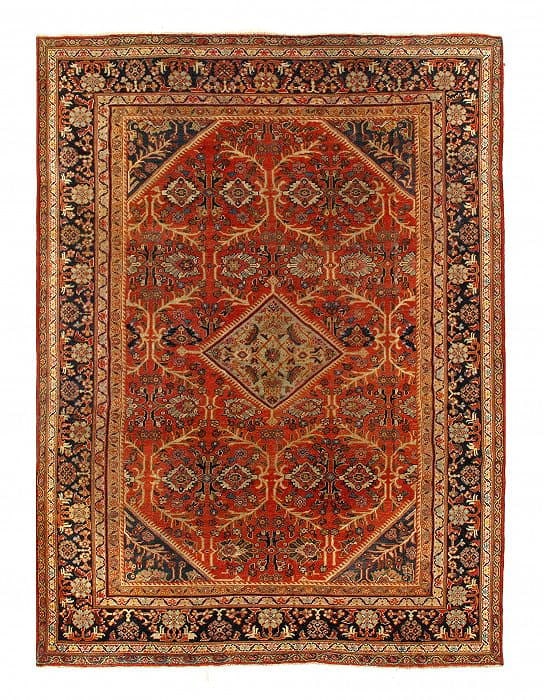 Rust Persian Antique Mahal 10'3'' X 13'11'' (1 of 8)