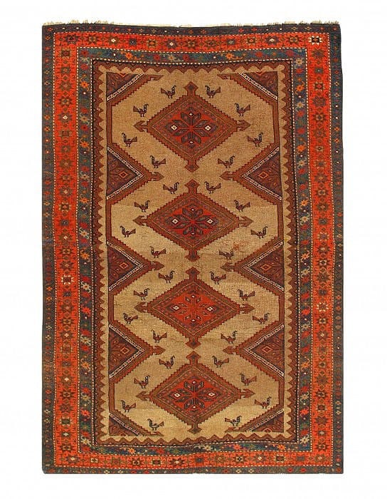 Camel Color Persian Antique Malayer 4'6'' X 6'9'': Camel Color Persian Antique Malayer 4'6'' X 6'9'' - Circa 1920, Malayer, Hand-Knotted, Lamb's Wool, 300 -36753- 862.This item is part of our fine auction collection which includes many fine home acces