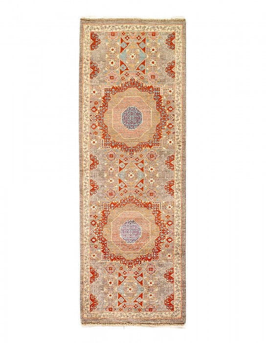 Super Mamluk lamb's Wool Runner 2'1"X 5'11": Super Mamluk lamb's Wool Runner 2'1"X 5'11" - New, Mamluk, Hand-Knotted, Lamb's Wool, 300 -D14112- 862.This item is part of our fine auction collection which includes many fine home accessories