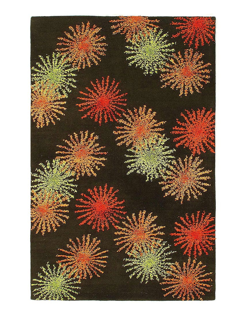 Black Hand-Tufted 5' X 8': Black Hand-Tufted 5' X 8' - New, Modern, Hand-Tufted, Lamb's Wool, 300 -D03983- 862.This item is part of our fine auction collection which includes many fine home accessories including antique rugs, v
