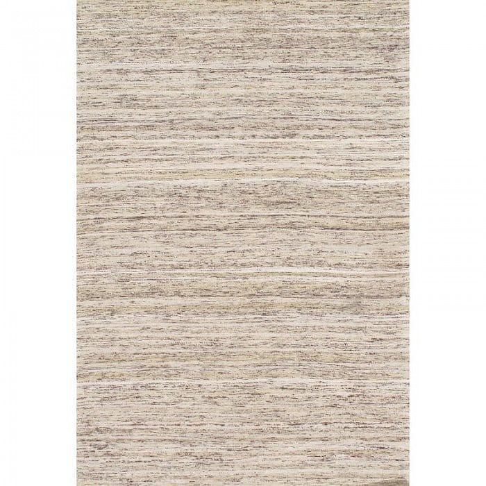 Modern Flat Hand-Knotted Sari Silk Beige Area Rug - 6' x 9' (1 of 1)