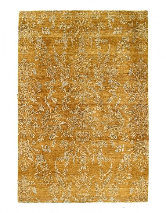 Fine Hand Knotted Modern Rug 6' X 9': Fine Hand Knotted Modern Rug 6' X 9' - New, Modern, Hand-Knotted, Wool & Silk, 300 -D07022- 862.This item is part of our fine auction collection which includes many fine home accessories including ant