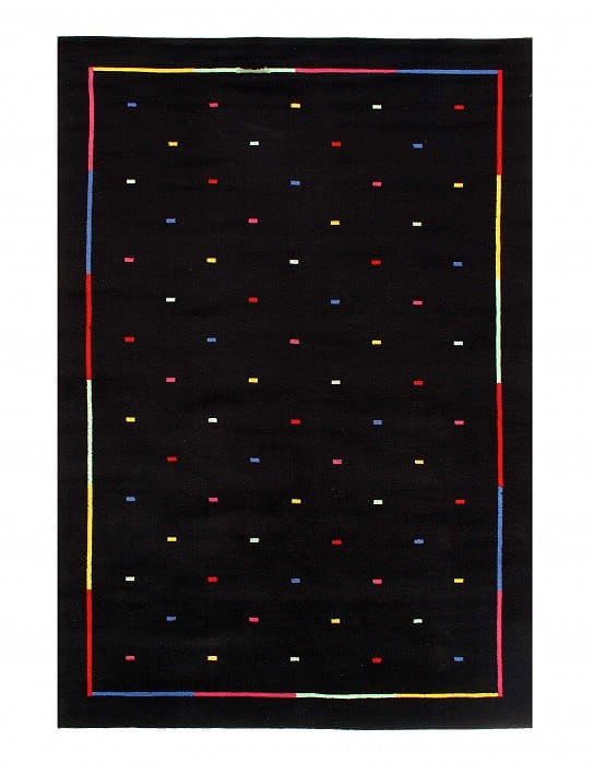 Black Color Fine Modern Machine made rug 6'6'' X 9'9'': Black Color Fine Modern Machine made rug 6'6'' X 9'9'' - New, Modern, Machine-Made, Lamb's Wool, 300 -D11245- 862.This item is part of our fine auction collection which includes many fine home accesso