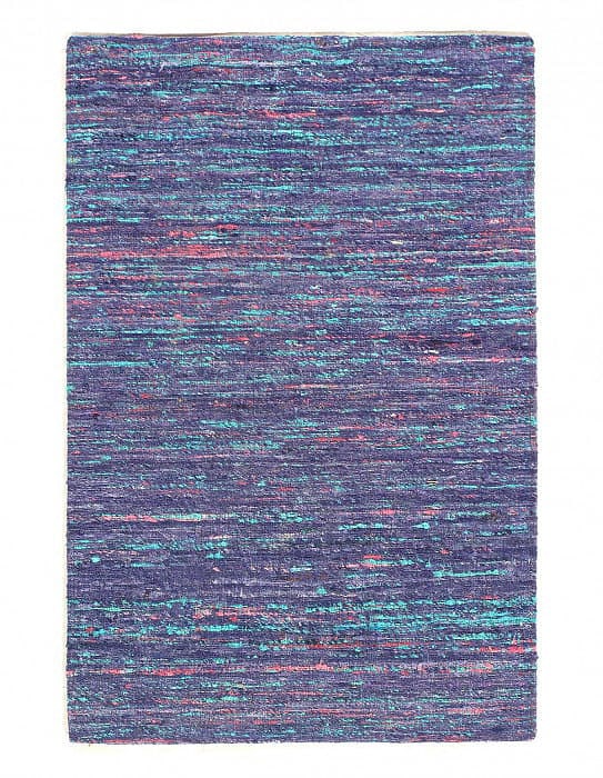 Blue Sari-Silk Modern Flat Weave Runner 2'x 3': Blue Sari-Silk Modern Flat Weave Runner 2'x 3' - New, Modern, Hand-Tufted, sari Silk, 300 -D10707, D10706 ,D10708- 862.This item is part of our fine auction collection which includes many fine home ac