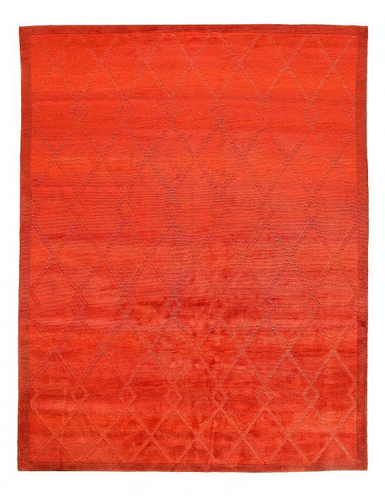 Fine Hand Knotted Overdyed Modern rug 9'1'' X 12'2'': Fine Hand Knotted Overdyed Modern rug 9'1'' X 12'2'' - New, Modern, Hand-Knotted, Lamb's Wool, 300 -23734- 862.This item is part of our fine auction collection which includes many fine home accessorie
