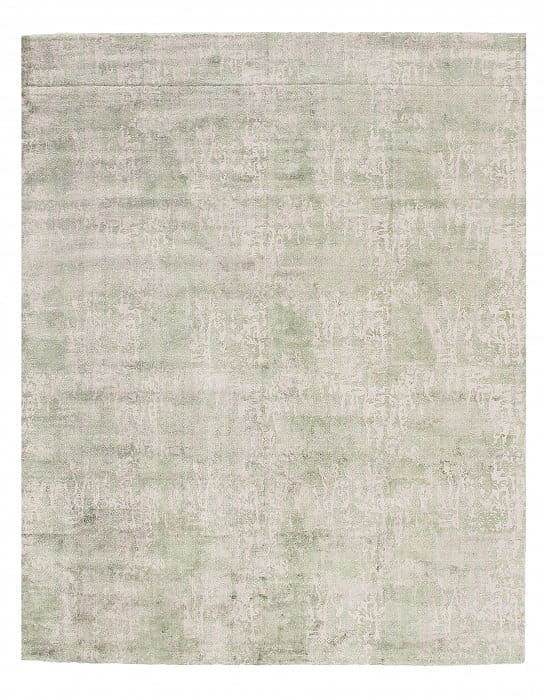 Light Green color Hand knotted Modern Rug 4' X 6'1'': Light Green color Hand knotted Modern Rug 4' X 6'1'' - New, Modern, Hand-Loomed, V. Silk, 300 -D09407- 862.This item is part of our fine auction collection which includes many fine home accessories