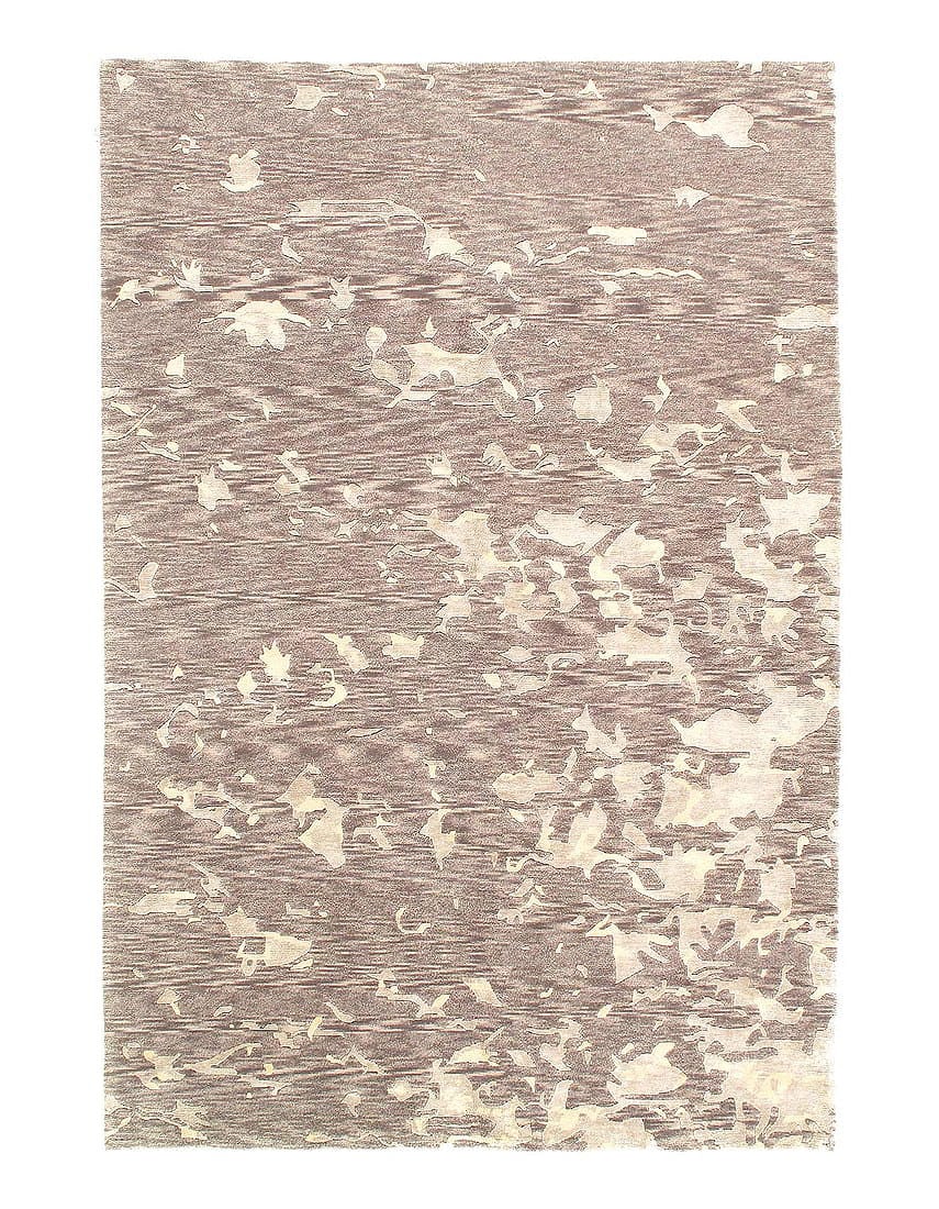 Gray Modern Nepal Silk & Wool 5'5" X 8'1": Gray Modern Nepal Silk & Wool 5'5" X 8'1" - New, Modern, Hand-Knotted, Wool & Silk, 300 -D05135- 862.This item is part of our fine auction collection which includes many fine home accessories