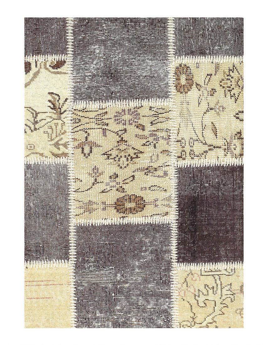 Gray Turkish Patchwork 6' X 8' - 2