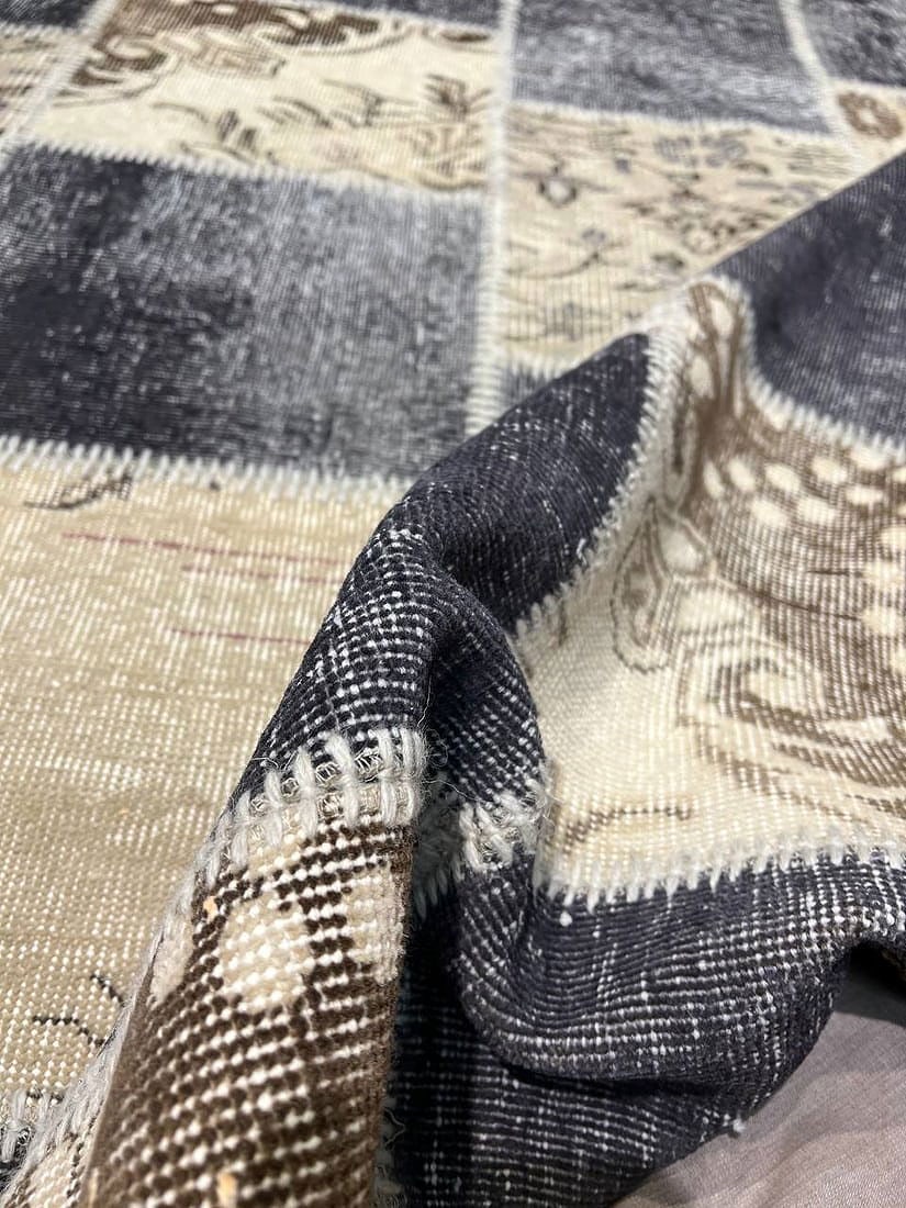 Gray Turkish Patchwork 6' X 8' - 4