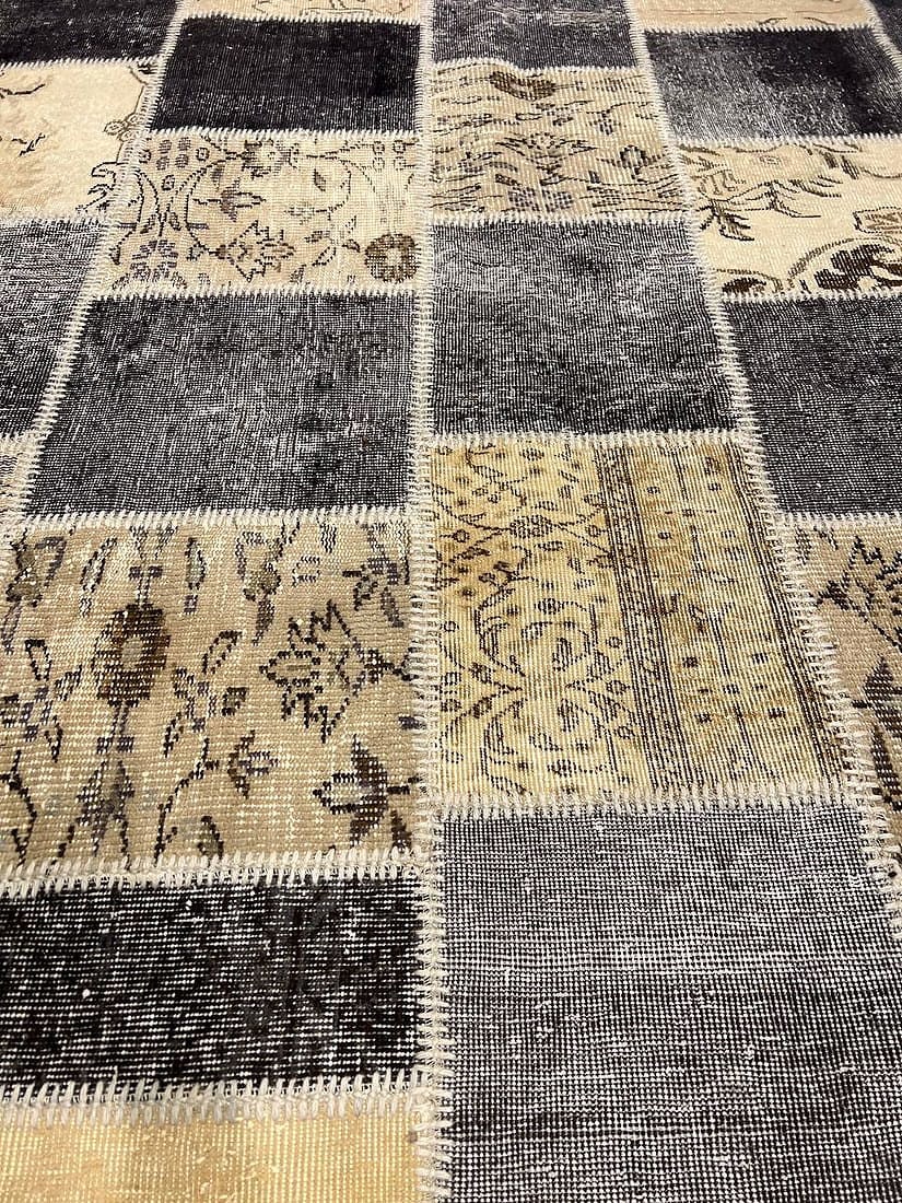 Gray Turkish Patchwork 6' X 8' - 8