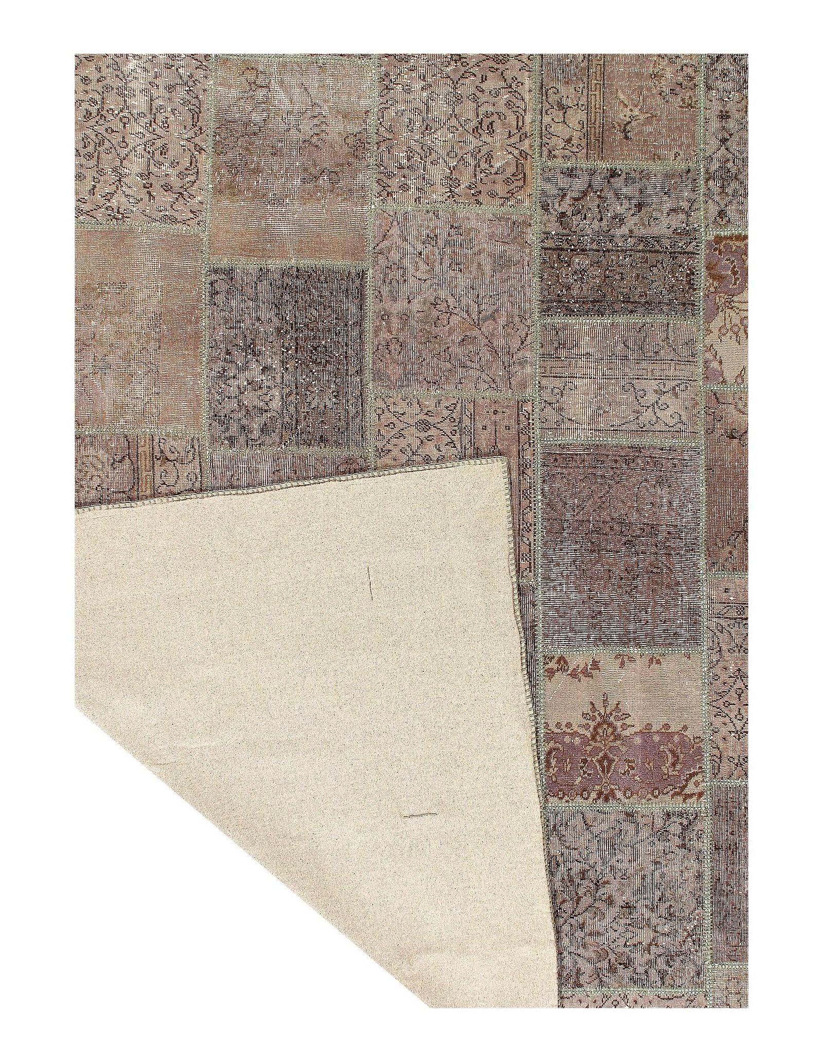Gray color Turkish Patchwork 8' x 10' - 3