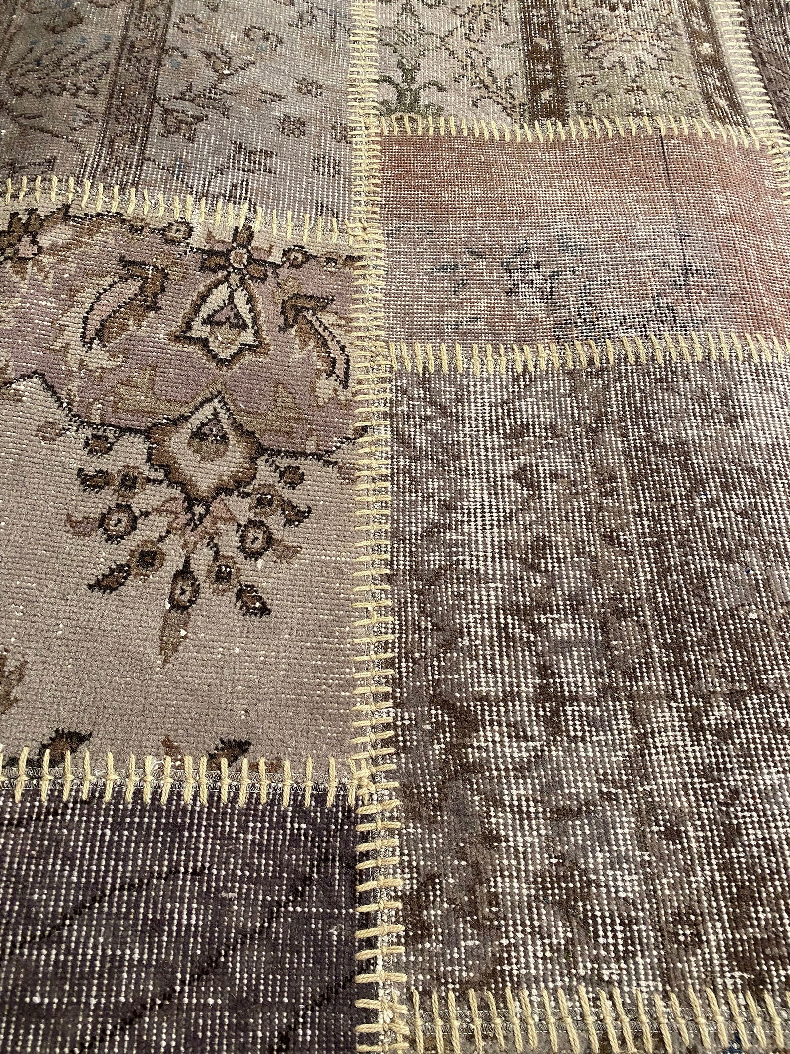 Gray Turkish Patchwork 8' X 10' - 2