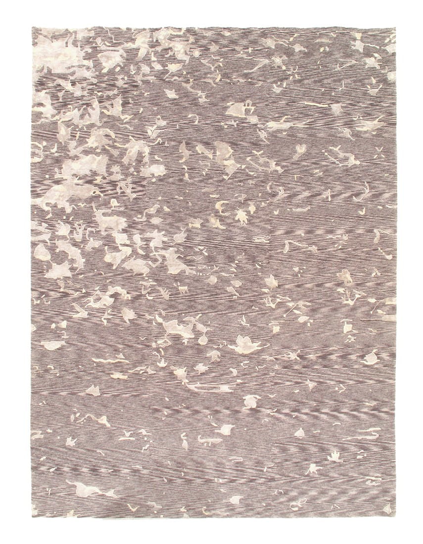 Gray Genuine Modern Nepal 8'6" X 11'6": Gray Genuine Modern Nepal 8'6" X 11'6" - New, Modern, Hand-Knotted, Wool & Bamboo Silk, 300 -D05132- 862.This item is part of our fine auction collection which includes many fine home accessories