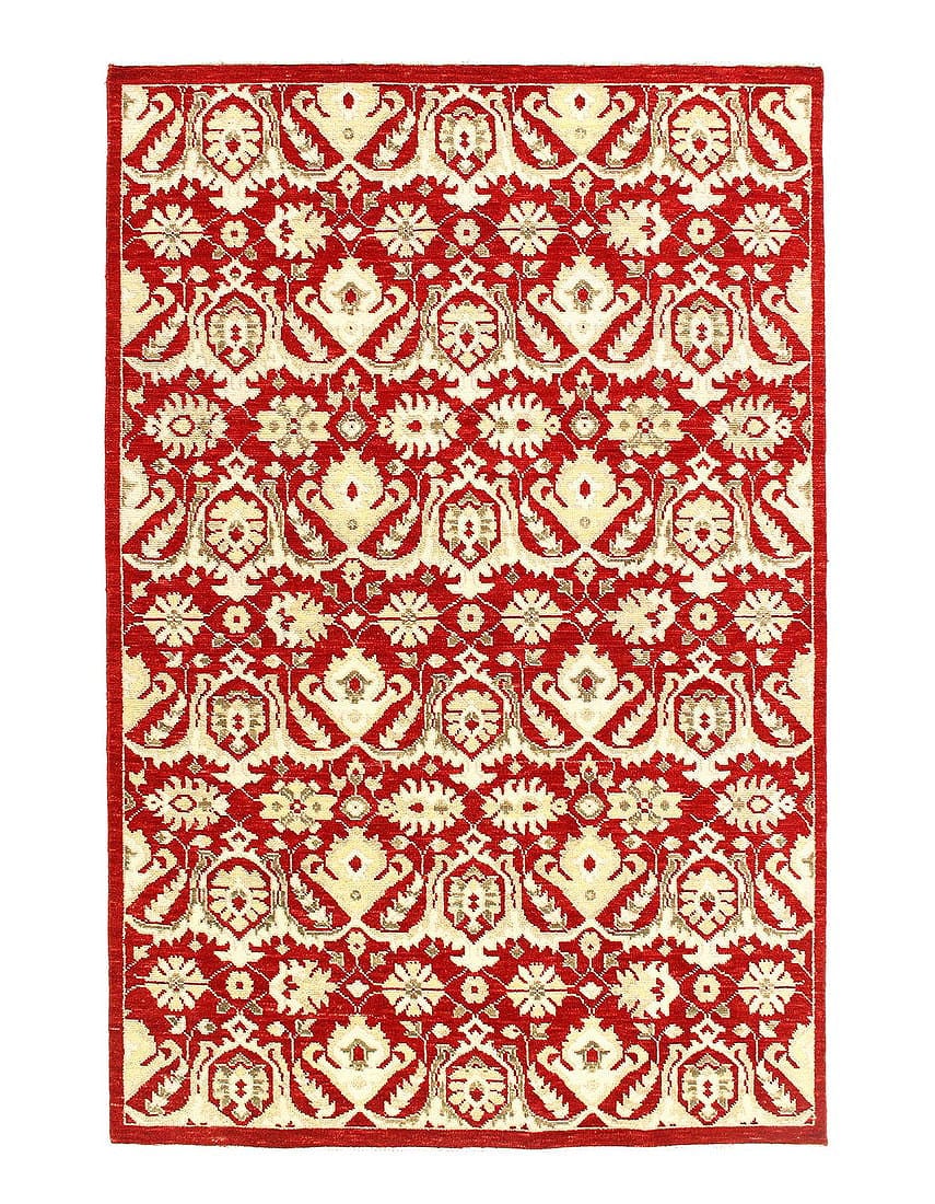 Red Modern 6' X 9': Red Modern 6' X 9' - New, Modern, Hand-Knotted, Lamb's Wool, 300 -D10001- 862.This item is part of our fine auction collection which includes many fine home accessories including antique rugs,