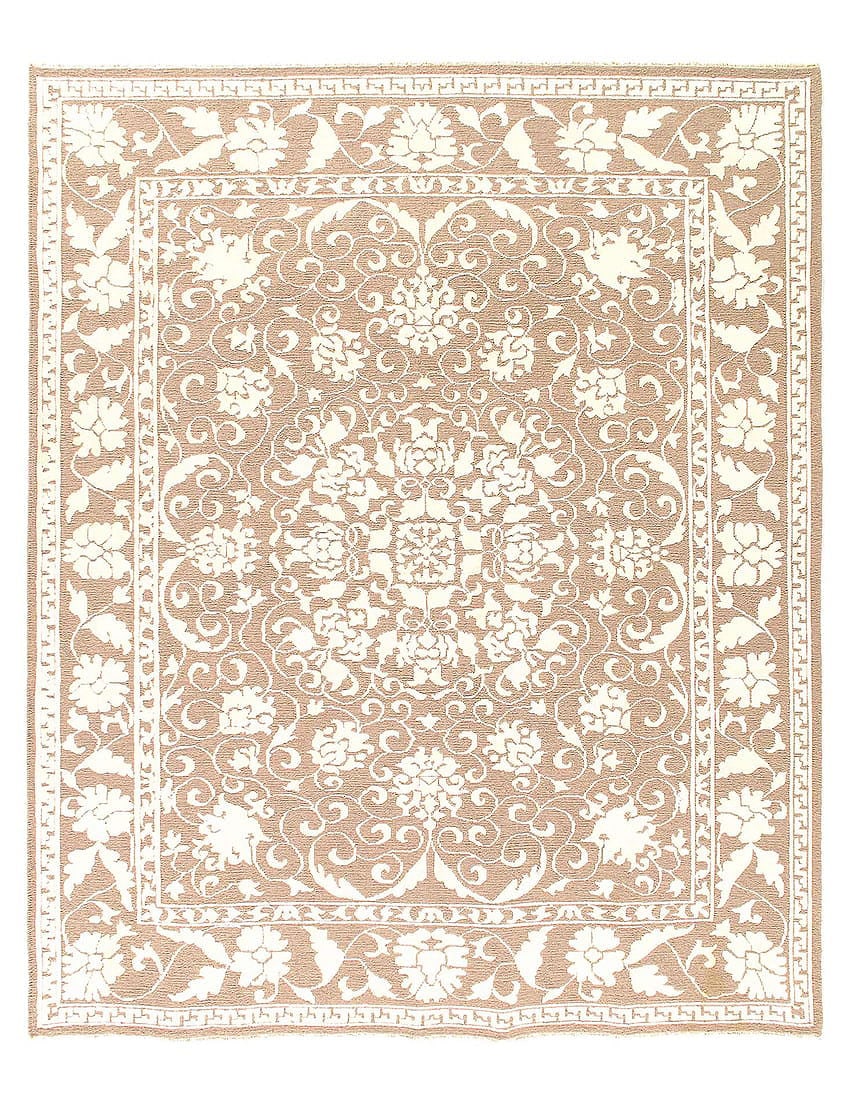 Beige Modern Rug 8 x 10: Beige Modern Rug 8 x 10 - , Modern, Hand-Knotted, Wool & Silk, 300 -D08384- 862.This item is part of our fine auction collection which includes many fine home accessories including antique rugs, vinta