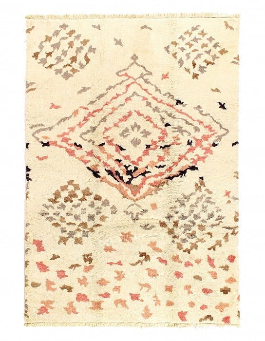 Genuine Moroccan design Hand-Knotted Rug - 6'1'' X 8'11'': Genuine Moroccan design Hand-Knotted Rug - 6'1'' X 8'11'' - New, Moroccan, Hand-Knotted, Wool, 300 -D08531- 862.This item is part of our fine auction collection which includes many fine home