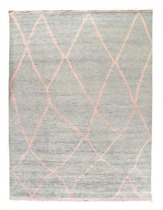 Fine Hand knotted Moroccan rug 9'2'' X 11'11'': Fine Hand knotted Moroccan rug 9'2'' X 11'11'' - New, Moroccan, Hand-Knotted, Lamb's Wool, 300 -D14384- 862.This item is part of our fine auction collection which includes many fine home accessories