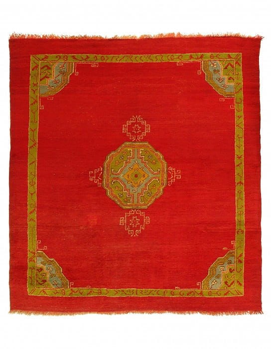 Fine Hand Antique Turkish Oushak Rug 8'2'' X 9' (1 of 9)