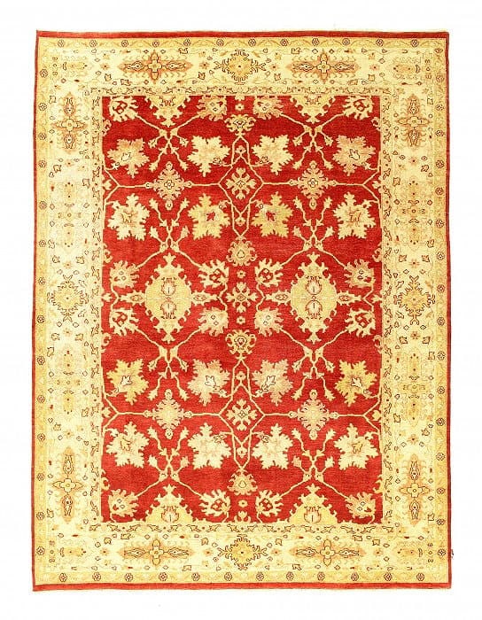 Red color Hand Knotted Oushak Design 8' X 10'9'': Red color Hand Knotted Oushak Design 8' X 10'9'' - New, Oushak, Hand-Knotted, Lamb's Wool, 300 -30792- 862.This item is part of our fine auction collection which includes many fine home accessories in