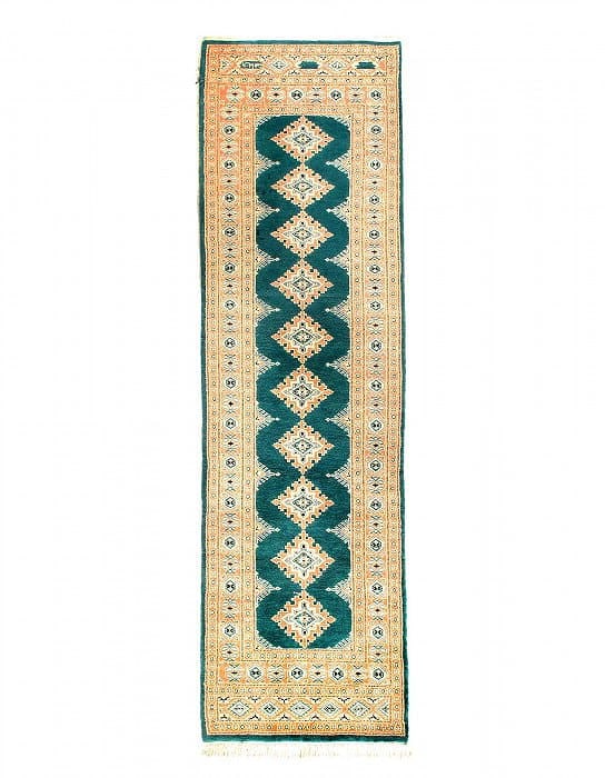 Fine Hand Knotted bokhara runner 2'7'' X 9'4'': Fine Hand Knotted bokhara runner 2'7'' X 9'4'' - New, Oushak, Hand-Knotted, Lamb's Wool, 300 -51418- 862.This item is part of our fine auction collection which includes many fine home accessories incl