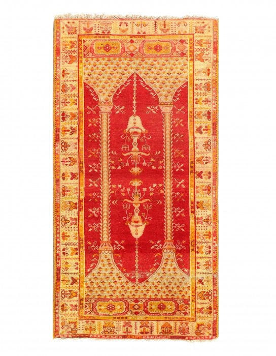 Antique Turkish Oushak 3'6"X 6'9": Antique Turkish Oushak 3'6"X 6'9" - circa 1880, Oushak, Hand-Knotted, Lamb's Wool, 300 -D08800- 862.This item is part of our fine auction collection which includes many fine home accessories including