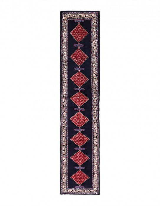 Fine Hand knotted Persian Serab Runner 2'8"X 14': Fine Hand knotted Persian Serab Runner 2'8"X 14' - CIRCA 1970, Saraband, Hand-Knotted, Lamb's Wool, 300 -D13733- 862.This item is part of our fine auction collection which includes many fine home acce