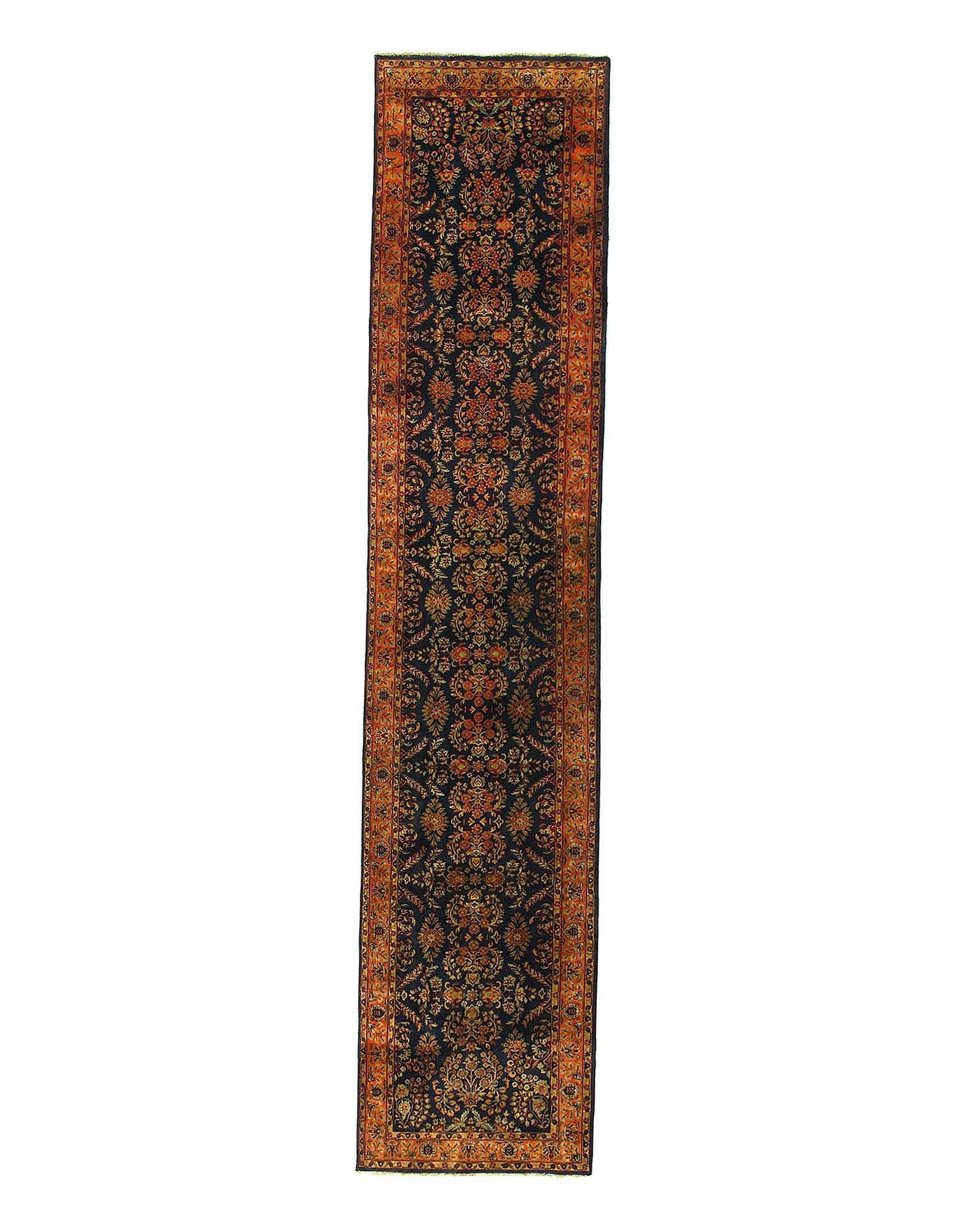 Fine Hand knotted Persian Sarouk Design 3'11'' X 19'4'' (1 of 3)
