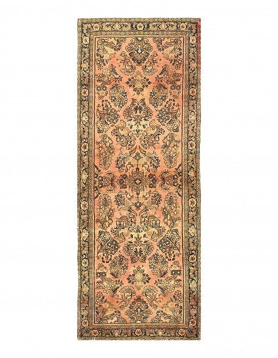 Rust Persian Antique sarouk 2'5'' X 6'7'': Rust Persian Antique sarouk 2'5'' X 6'7'' - Circa 1920, Sarouk, Hand-Knotted, Lamb's Wool, 300 -D10405- 862.This item is part of our fine auction collection which includes many fine home accessories i