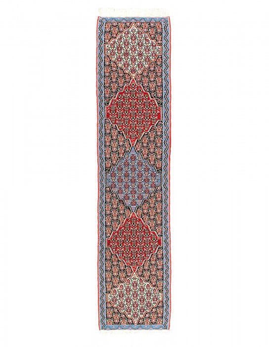 Fine Hand Knotted Flat weave Senneh Runner 2'3'' X 9'11'': Fine Hand Knotted Flat weave Senneh Runner 2'3'' X 9'11'' - New, Seneh Klim, Flatweave, Flat Weave, 300 -D14528- 862.This item is part of our fine auction collection which includes many fine home acce