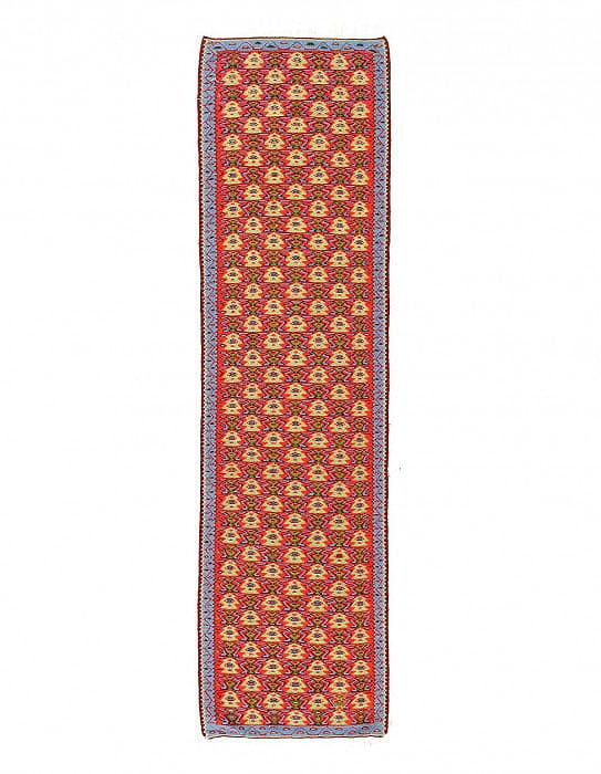 Fine Hand Knotted Flat weave Senneh Runner 2' X 7'11'': Fine Hand Knotted Flat weave Senneh Runner 2' X 7'11'' - New, Seneh Klim, Flatweave, Flat Weave, 300 -D14526- 862.This item is part of our fine auction collection which includes many fine home accesso
