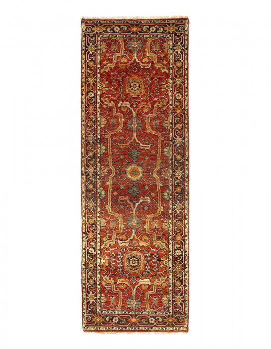 Rust Fine Hand Knotted Persian serapi Design Runner 2'8"x 8' (1 of 3)