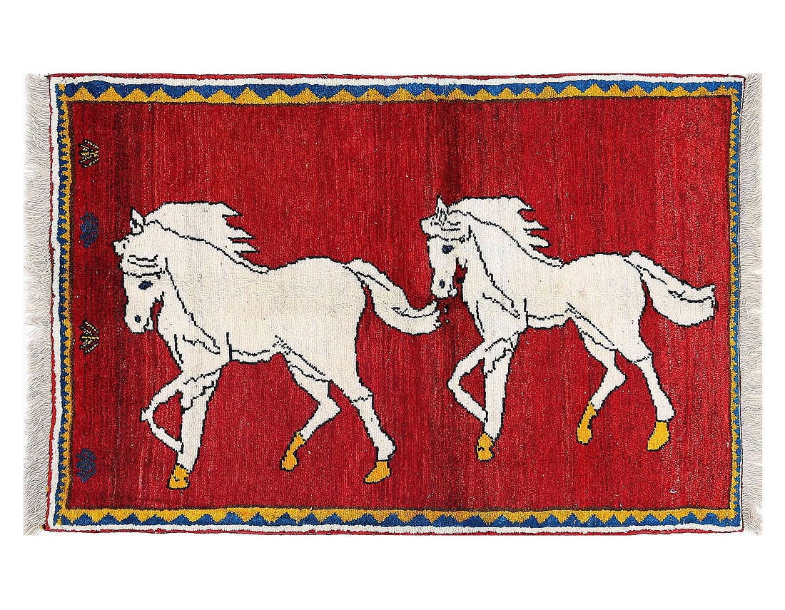 Fine Hand knotted Persian Shiraz rug 3'4'' X 5'3'': Fine Hand knotted Persian Shiraz rug 3'4'' X 5'3'' - New, Shiraz, Hand-Knotted, Lamb's Wool, 300 -D13392- 862.This item is part of our fine auction collection which includes many fine home accessories