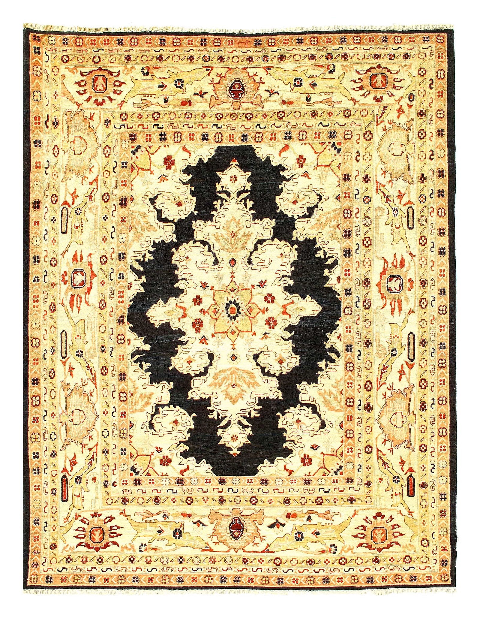 Fine Hand Knotted Persian sultanabad Design 8'1'' x 10'1'': Fine Hand Knotted Persian sultanabad Design 8'1'' x 10'1'' - New, Sultanabad, Hand-Knotted, Lamb's Wool, 300 -23330- 862.This item is part of our fine auction collection which includes many fine home 