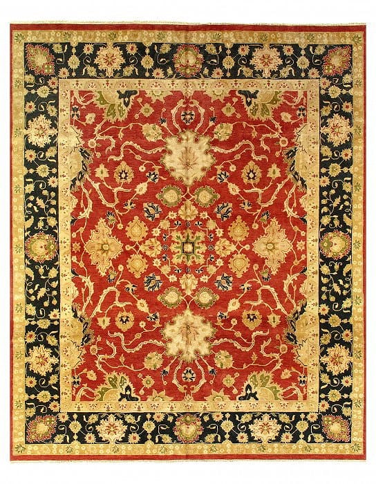Rust Fine Hand-Knotted Sultanabad Rug 12' X 15': Rust Fine Hand-Knotted Sultanabad Rug 12' X 15' - New, Sultanabad, Hand-Knotted, Lamb's Wool, 300 -27553- 862.This item is part of our fine auction collection which includes many fine home