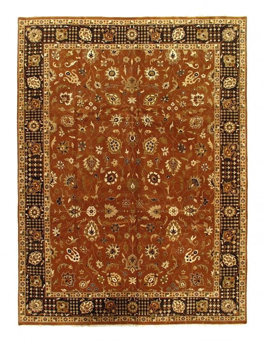 Brown Persian Tabriz Design 9' X 12': Brown Persian Tabriz Design 9' X 12' - New, Tabriz, Hand-Knotted, Lamb's Wool, 300 -D04581- 862.This item is part of our fine auction collection which includes many fine home accessories including ant