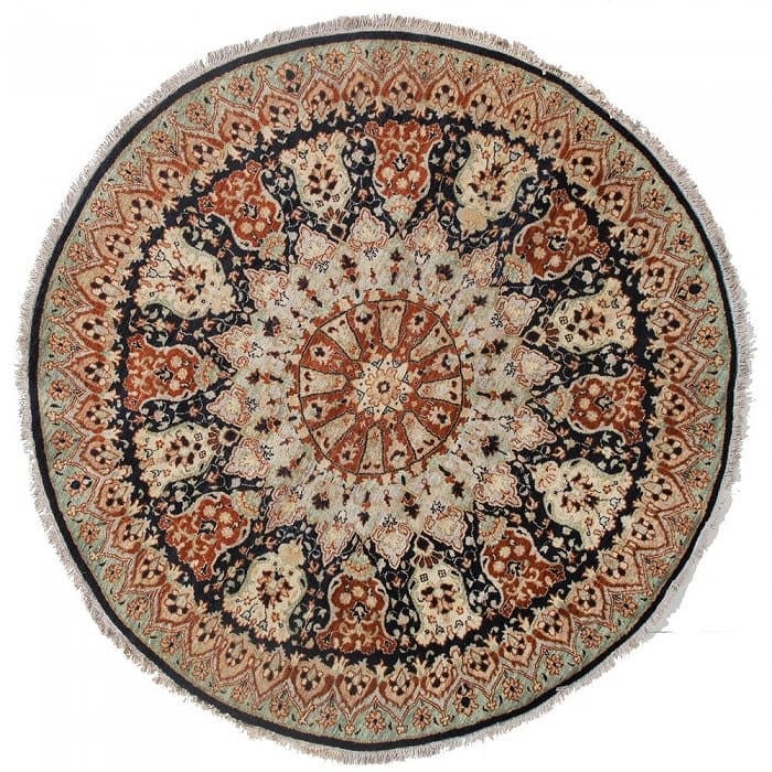 Pak Persian Tabriz Design Hand-Knotted Rug - 6'5" X 6'5": Pak Persian Tabriz Design Hand-Knotted Rug - 6'5" X 6'5" - New, Tabriz, Hand-Knotted, Lamb's Wool, 300 -D09765- 862.This item is part of our fine auction collection which includes many fine home acces