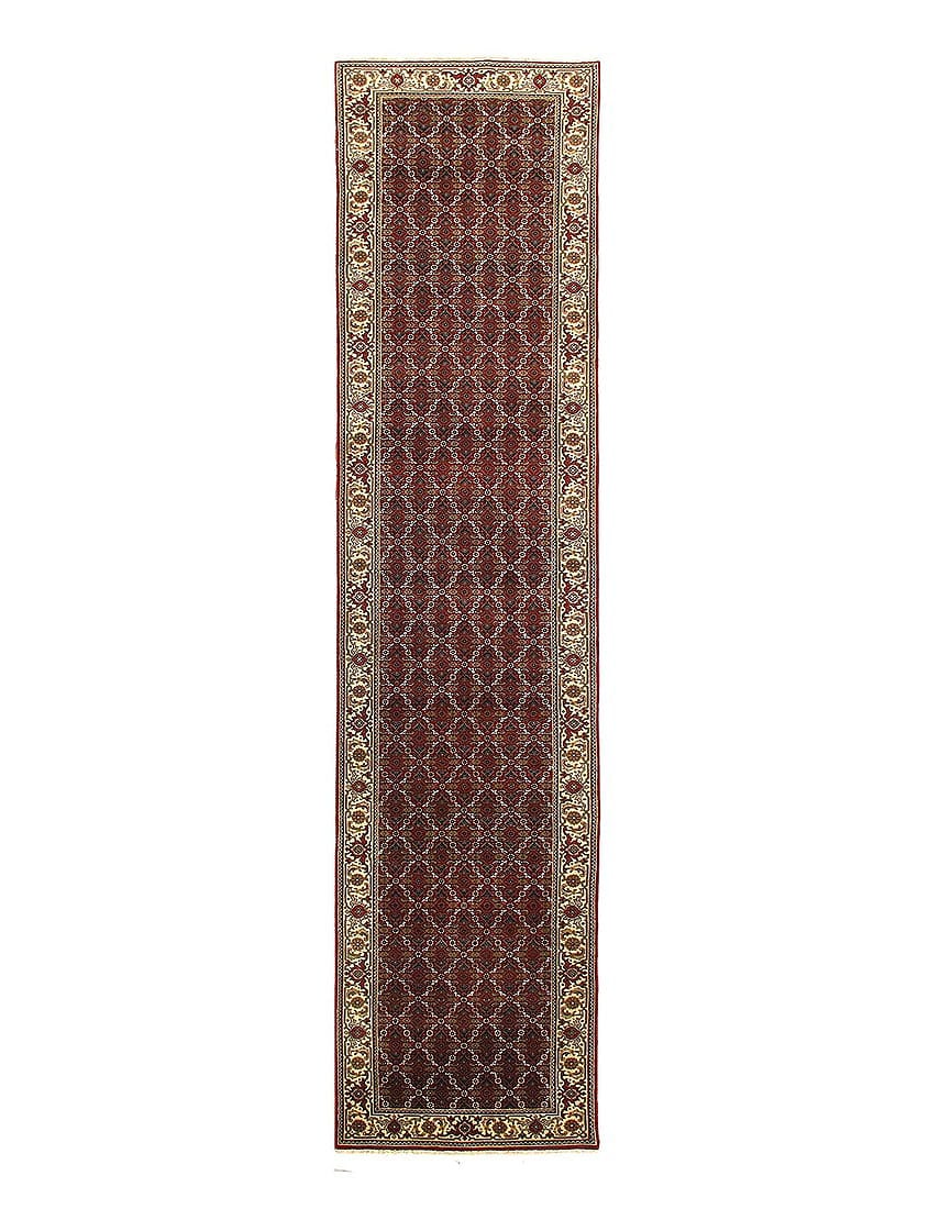 Tabriz Mahi Design Silk & Wool 2'7" X 11'8": Tabriz Mahi Design Silk & Wool 2'7" X 11'8" - NEW, Tabriz, Hand-Knotted, Wool & Silk, 300 -D12574- 862.This item is part of our fine auction collection which includes many fine home accessories includ