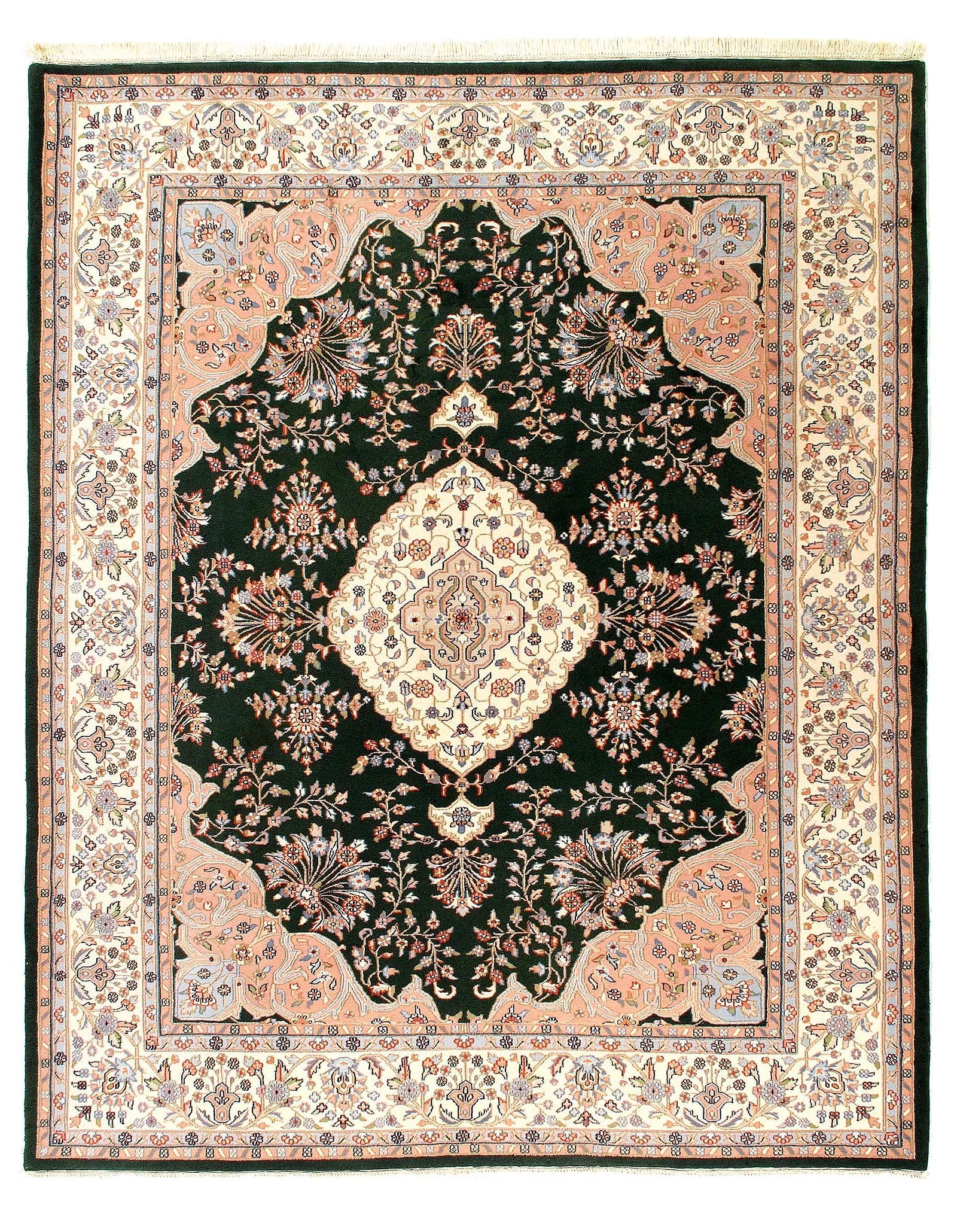 Fine Hand Knotted Persian Tabriz design 8' X 10': Fine Hand Knotted Persian Tabriz design 8' X 10' - New, Tabriz, Hand-Knotted, Lamb's Wool, 300 -32110- 862.This item is part of our fine auction collection which includes many fine home accessories in
