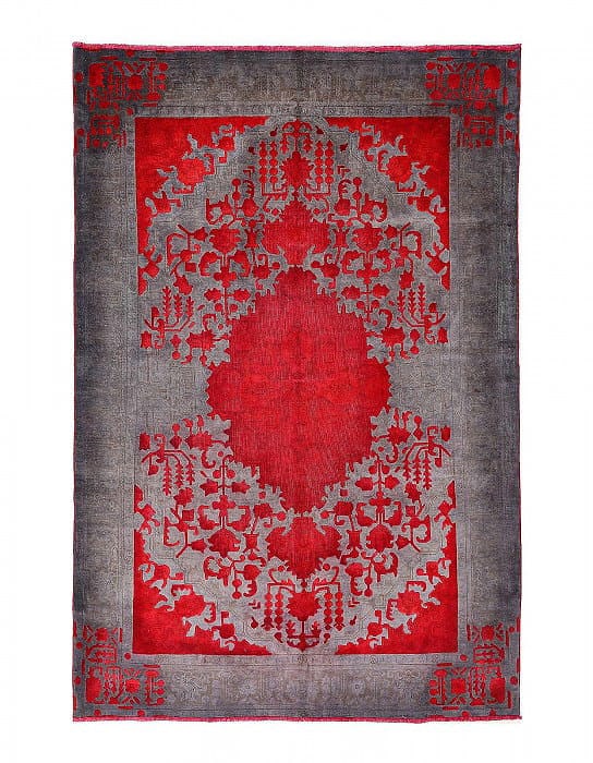 Handmade Over dyed Persian Tabriz rug 6'5"X 9'7": Handmade Over dyed Persian Tabriz rug 6'5"X 9'7" - CIRCA 1950, Tabriz, Hand-Knotted, Lamb's Wool, 300 -D13995- 862.This item is part of our fine auction collection which includes many fine home access